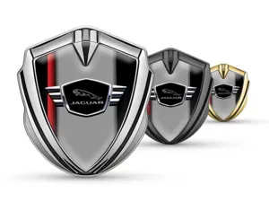 Jaguar Emblema Silicone Badge Look Moderno Stile High-End